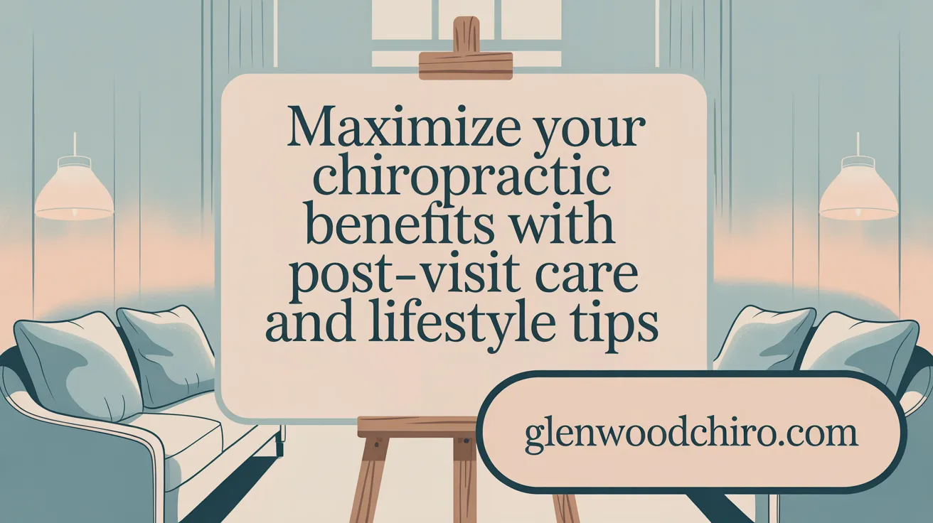 Maximize Your Chiropractic Benefits with Post-Visit Care and Lifestyle Tips