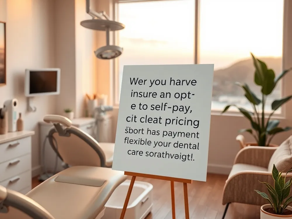 Whether you have insurance or opt for self‑pay, clear upfront pricing and flexible payment options make scheduling your dental care straightforward.