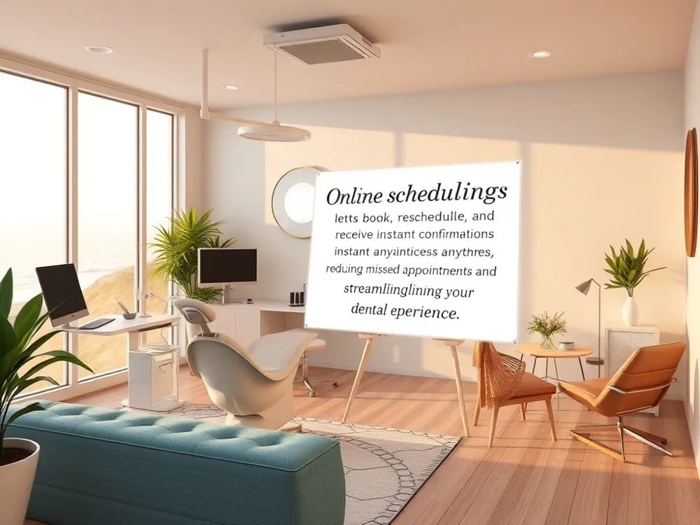 Online scheduling lets you book, reschedule, and receive instant confirmations anytime, reducing missed appointments and streamlining your dental experience.