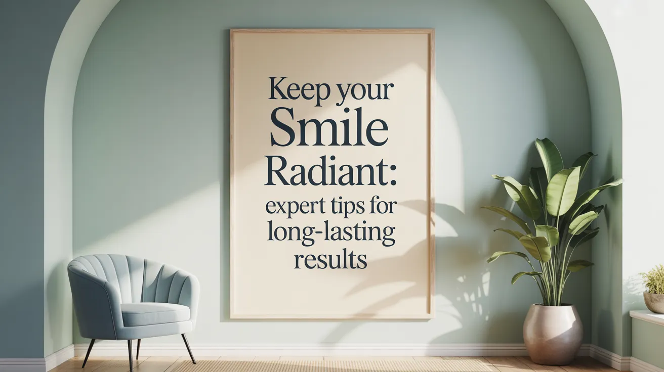 Keep Your Smile Radiant: Expert Tips for Long-Lasting Results