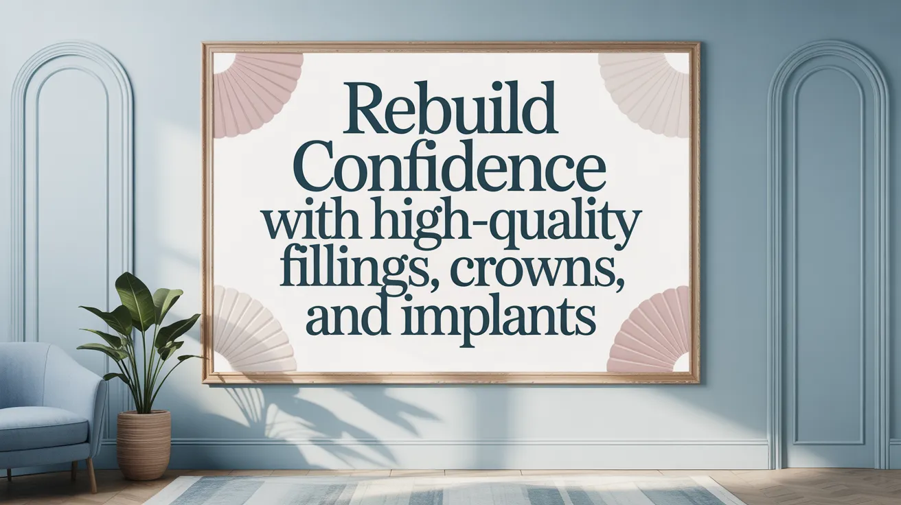 Rebuild Confidence with High-Quality Fillings, Crowns, and Implants