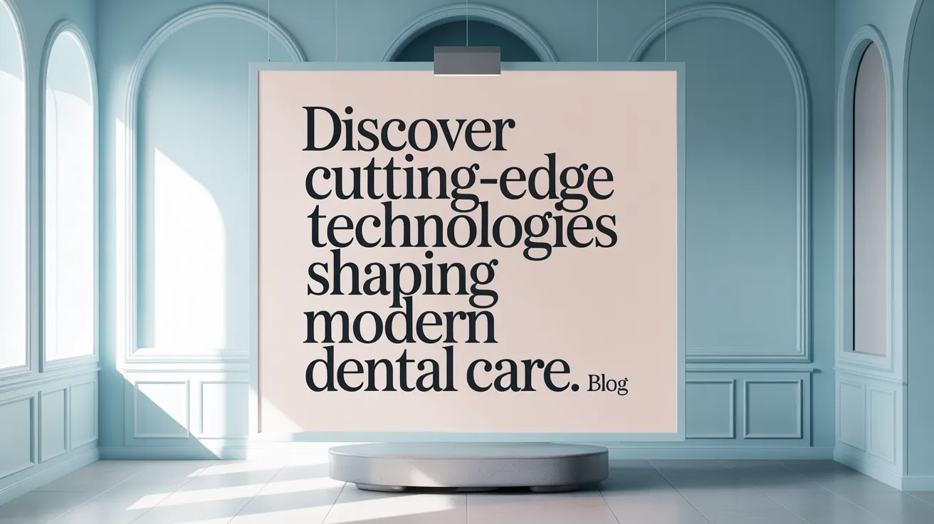 Discover cutting-edge technologies shaping modern dental care.