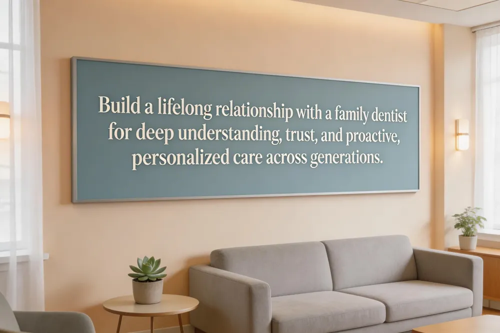 Build a lifelong relationship with a family dentist for deep understanding, trust, and proactive, personalized care across generations.