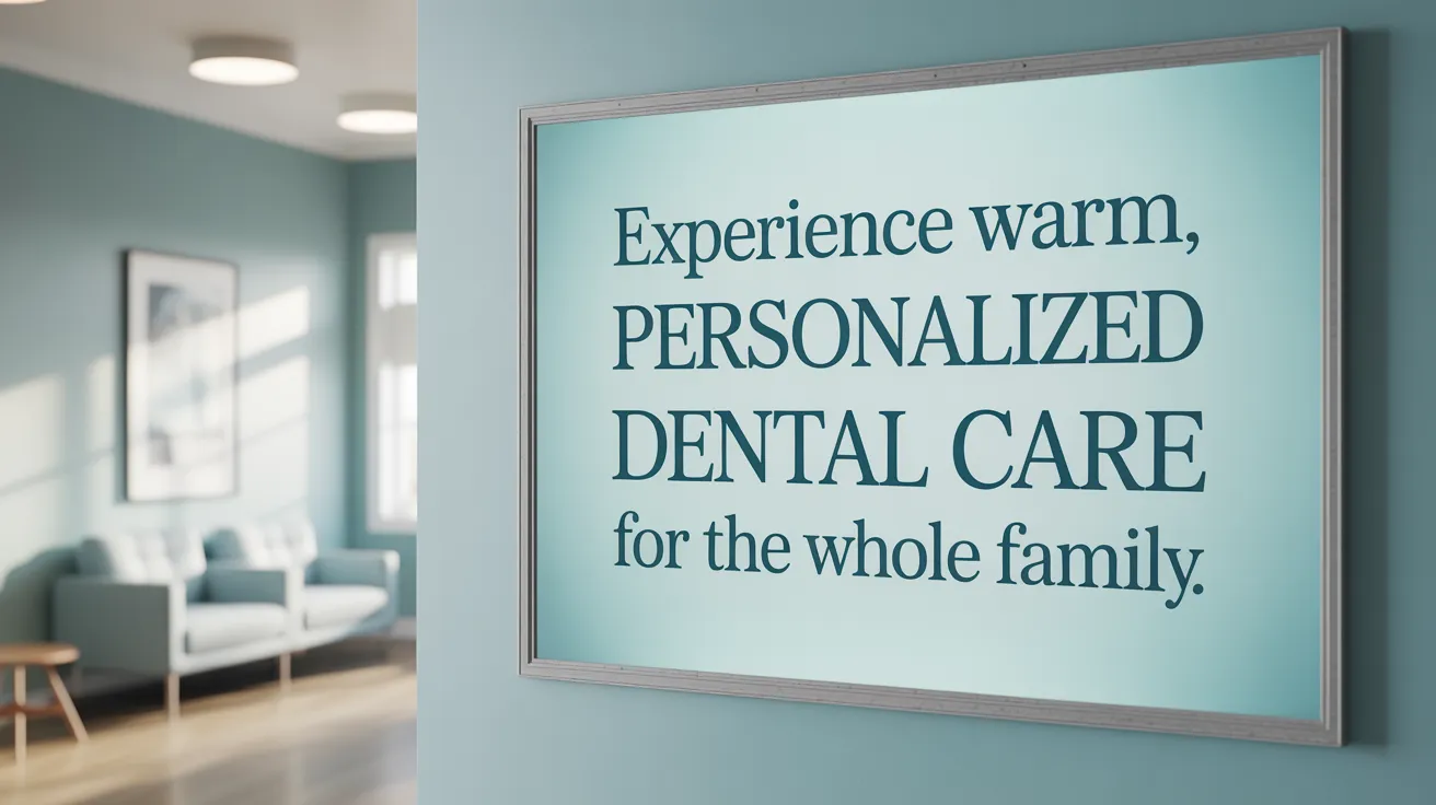 Experience Warm, Personalized Dental Care for the Whole Family