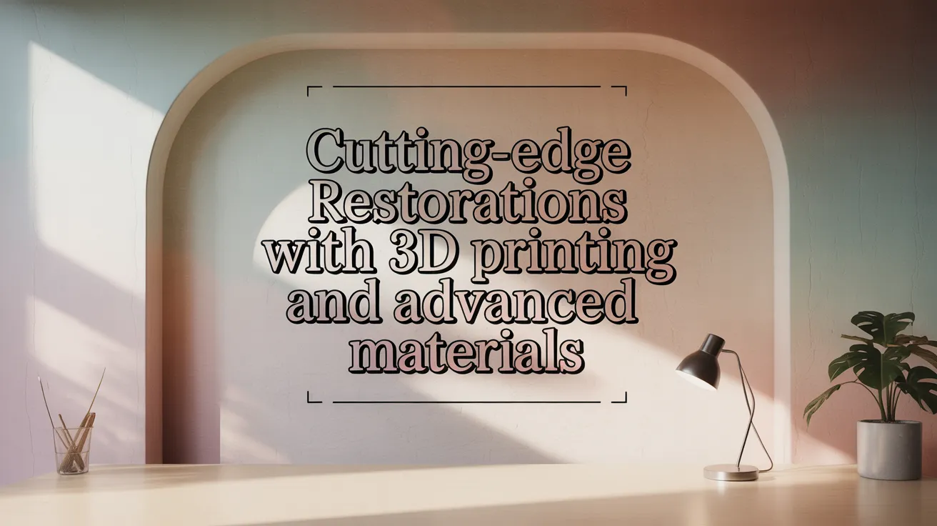 Cutting-Edge Restorations with 3D Printing and Advanced Materials