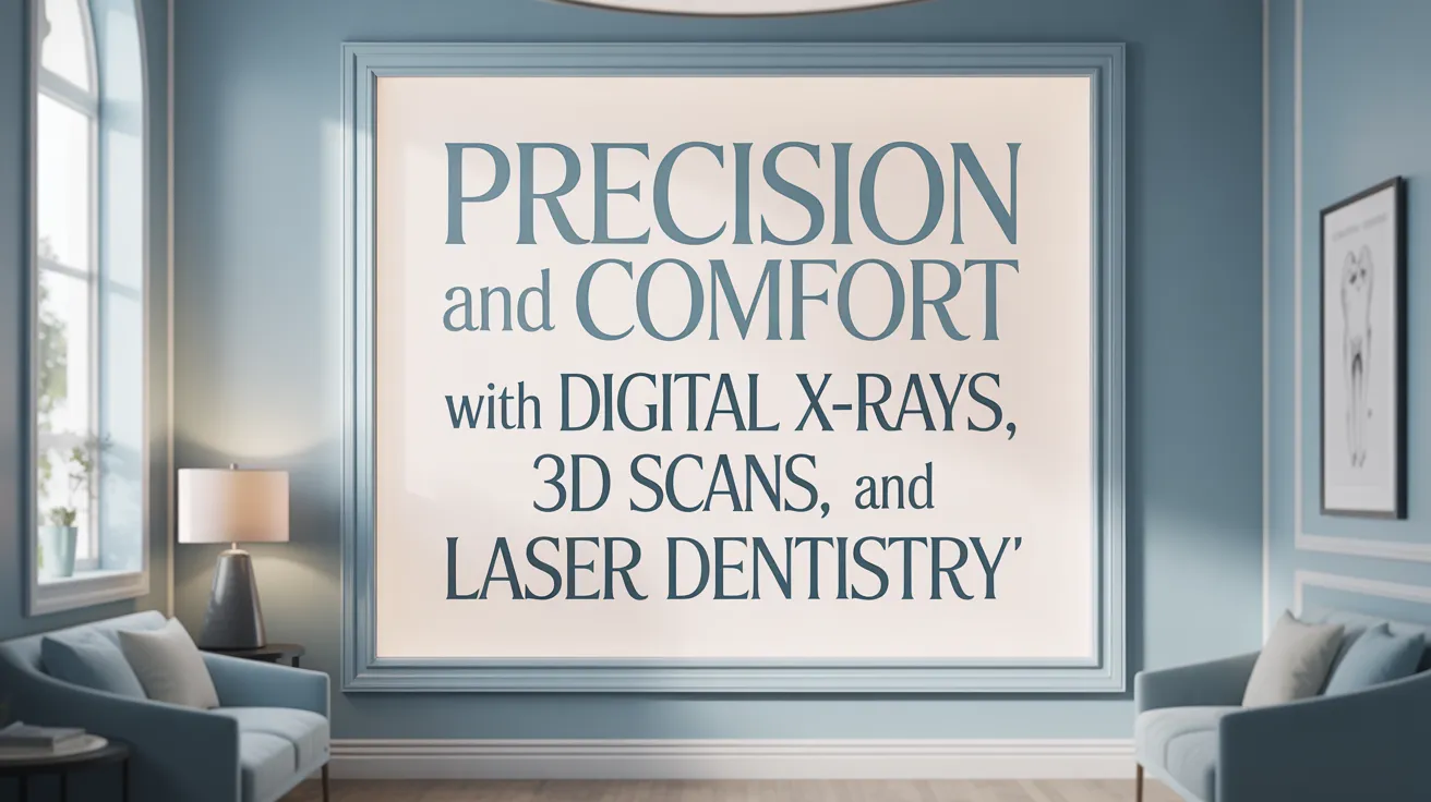 Precision and Comfort with Digital X-Rays, 3D Scans, and Laser Dentistry