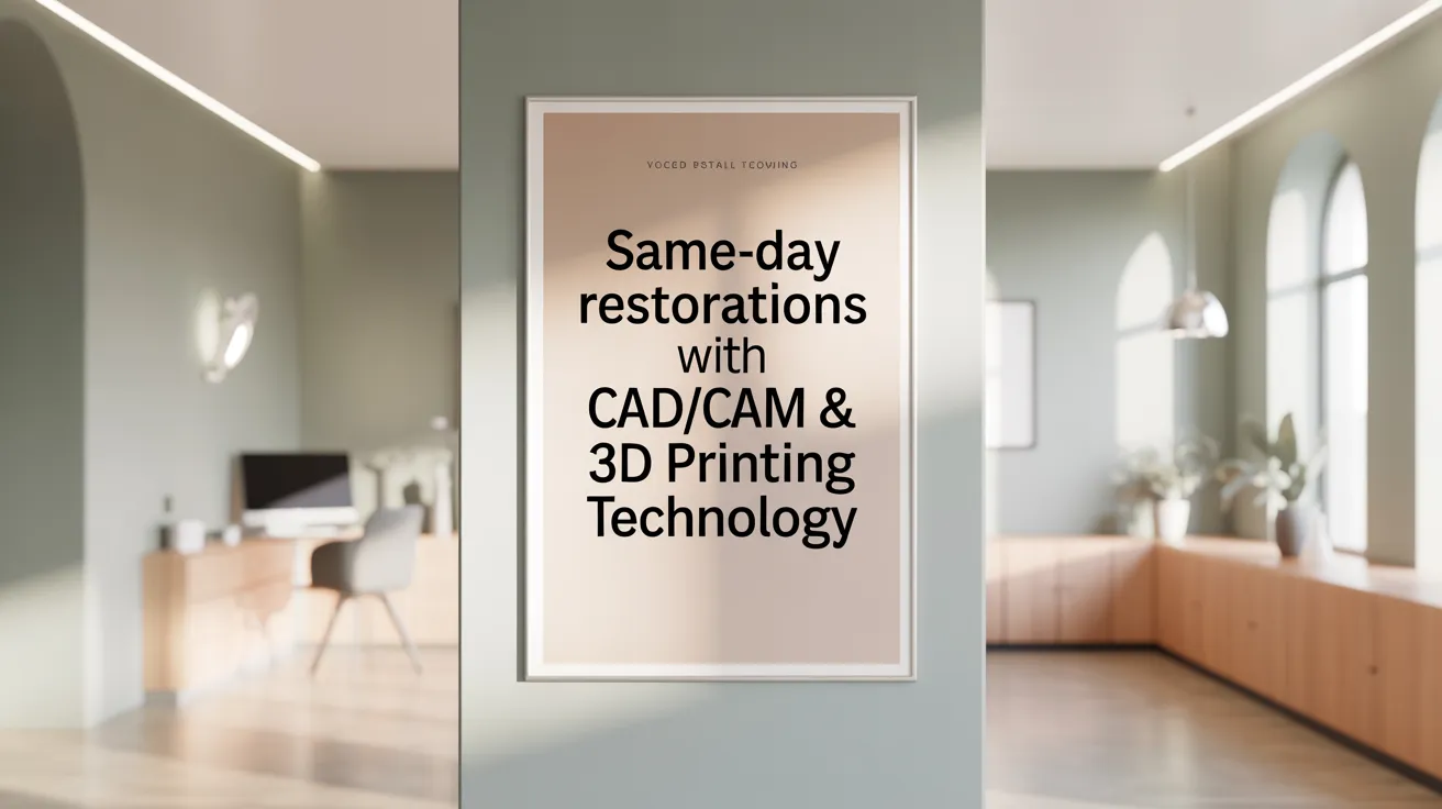 Same-Day Restorations with CAD/CAM & 3D Printing Technology