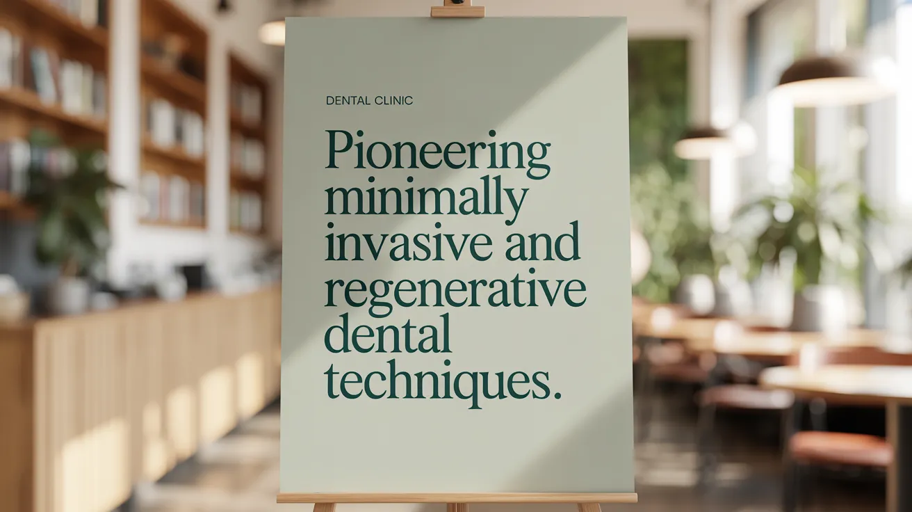 Pioneering minimally invasive and regenerative dental techniques.