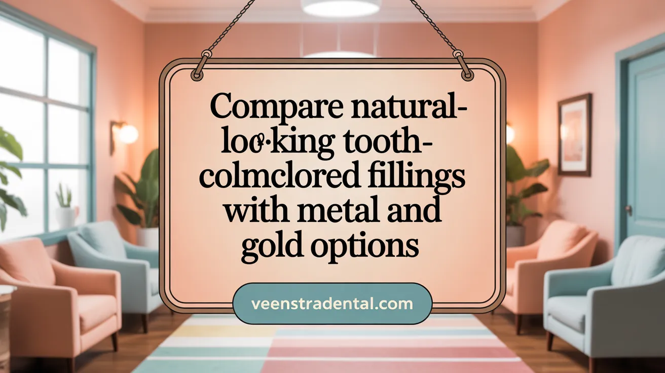 Compare Natural-Looking Tooth-Colored Fillings with Metal and Gold Options