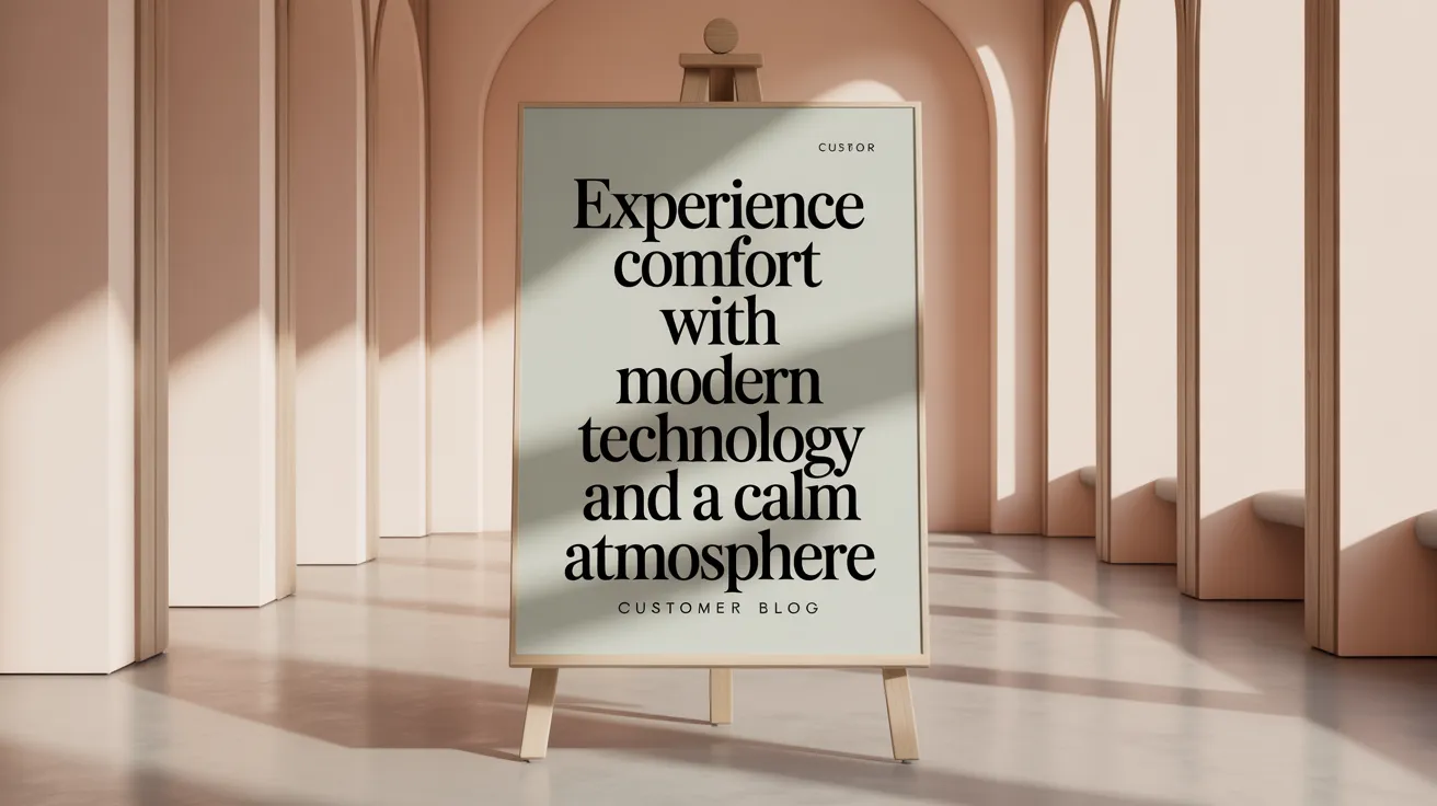 Experience Comfort with Modern Technology and a Calm Atmosphere