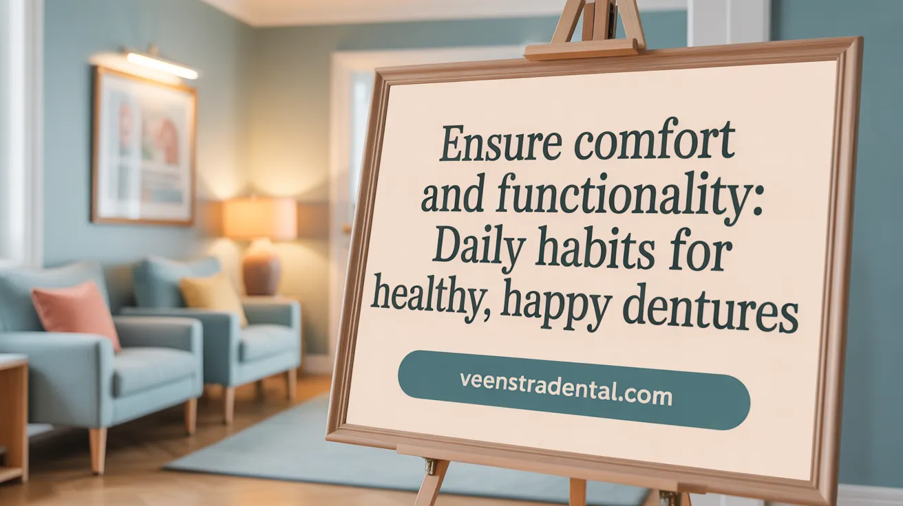 Ensure Comfort and Functionality: Daily Habits for Healthy, Happy Dentures