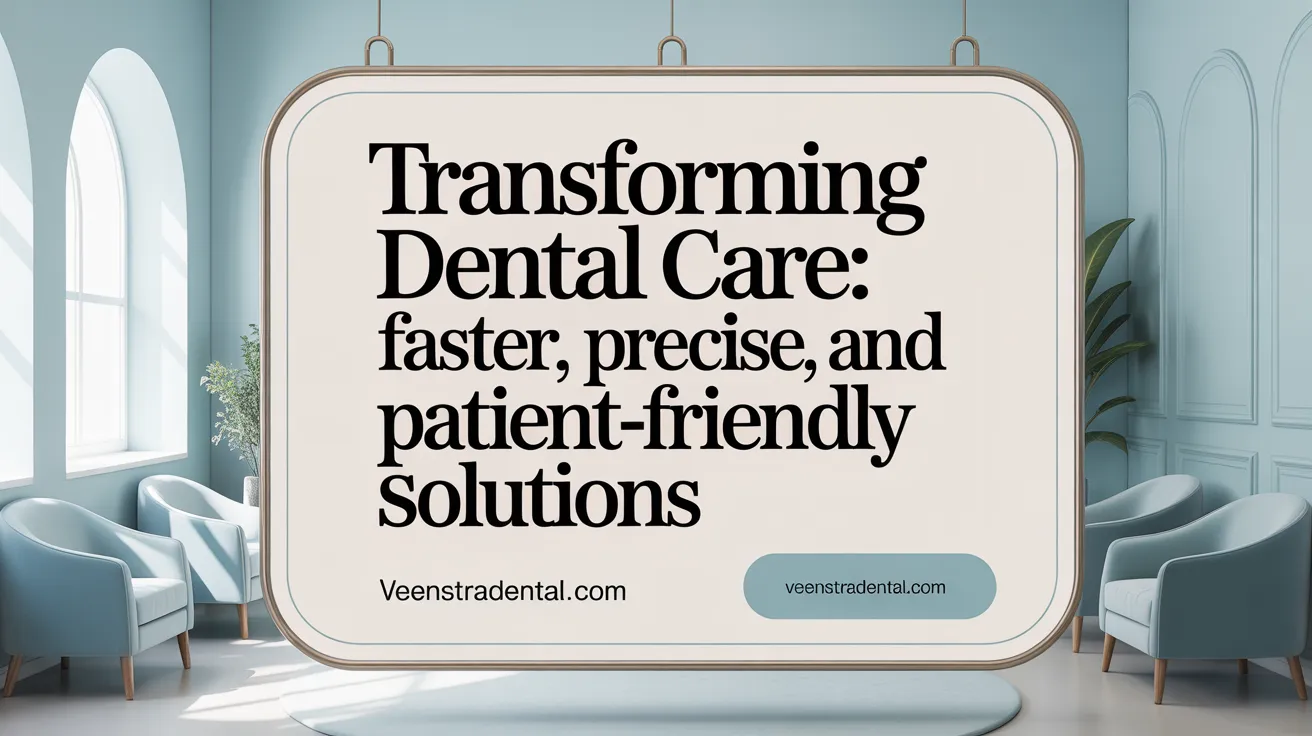 Transforming Dental Care: Faster, Precise, and Patient-Friendly Solutions