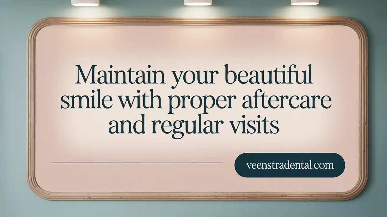 Maintain Your Beautiful Smile with Proper Aftercare and Regular Visits