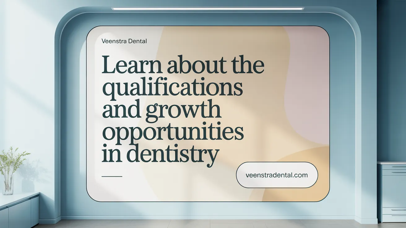 Learn About the Qualifications and Growth Opportunities in Dentistry