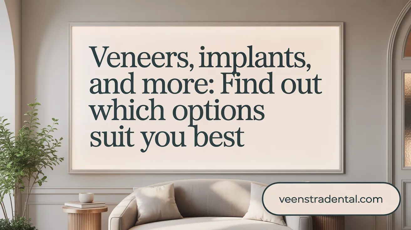 Veneers, Implants, and More: Find Out Which Options Suit You Best