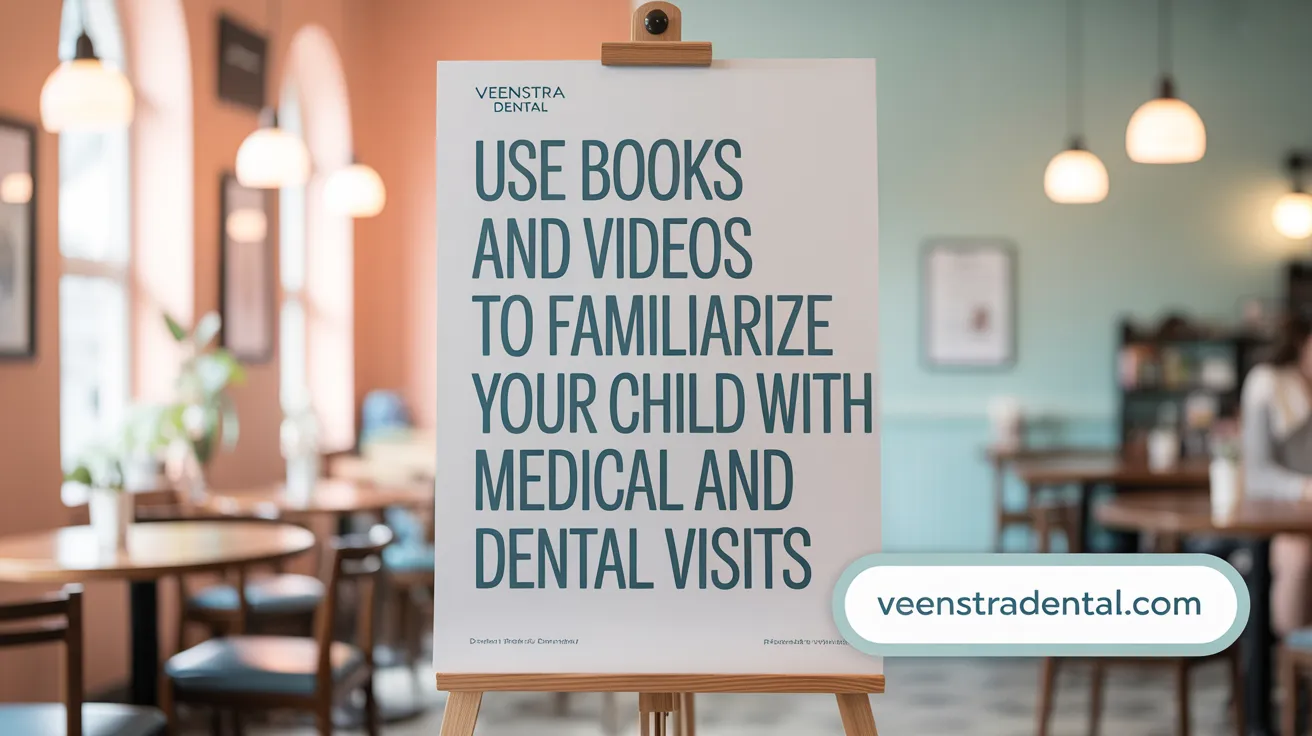 Use books and videos to familiarize your child with medical and dental visits