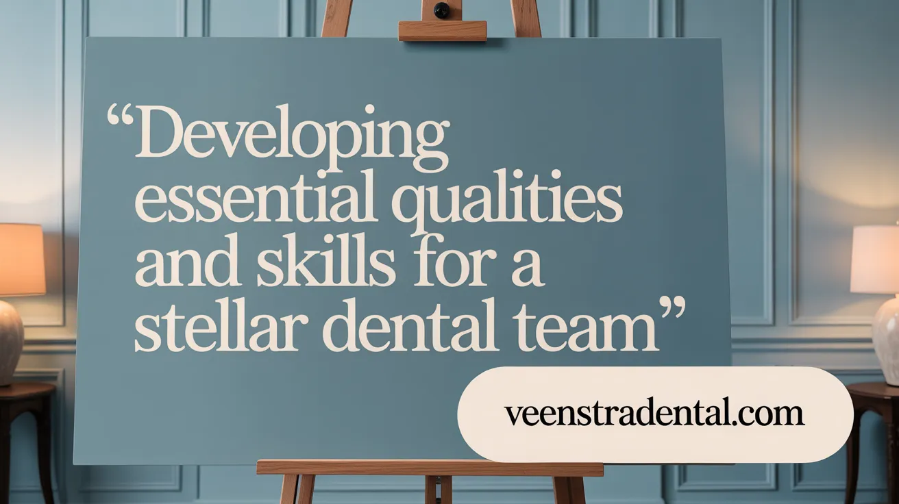 Developing Essential Qualities and Skills for a Stellar Dental Team