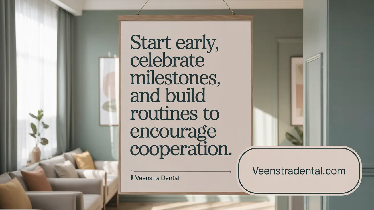 Start early, celebrate milestones, and build routines to encourage cooperation