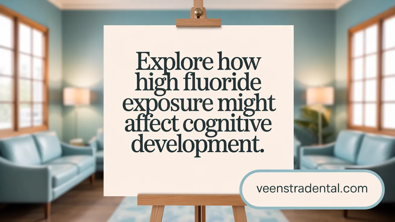 Explore how high fluoride exposure might affect cognitive development.