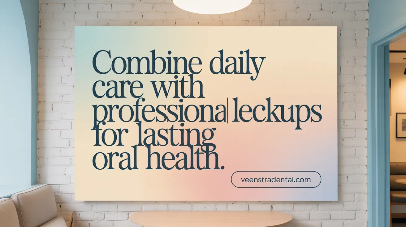 Combine Daily Care with Professional Checkups for Lasting Oral Health