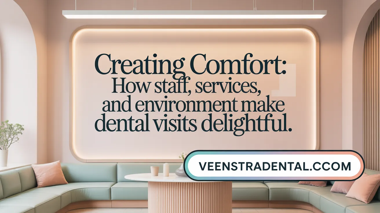 Creating Comfort: How Staff, Services, and Environment Make Dental Visits Delightful