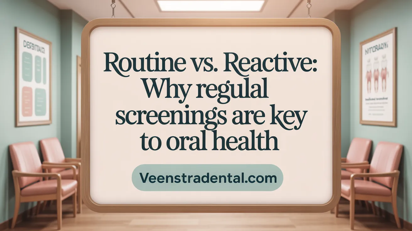 Routine vs. Reactive: Why Regular Screenings Are Key to Oral Health