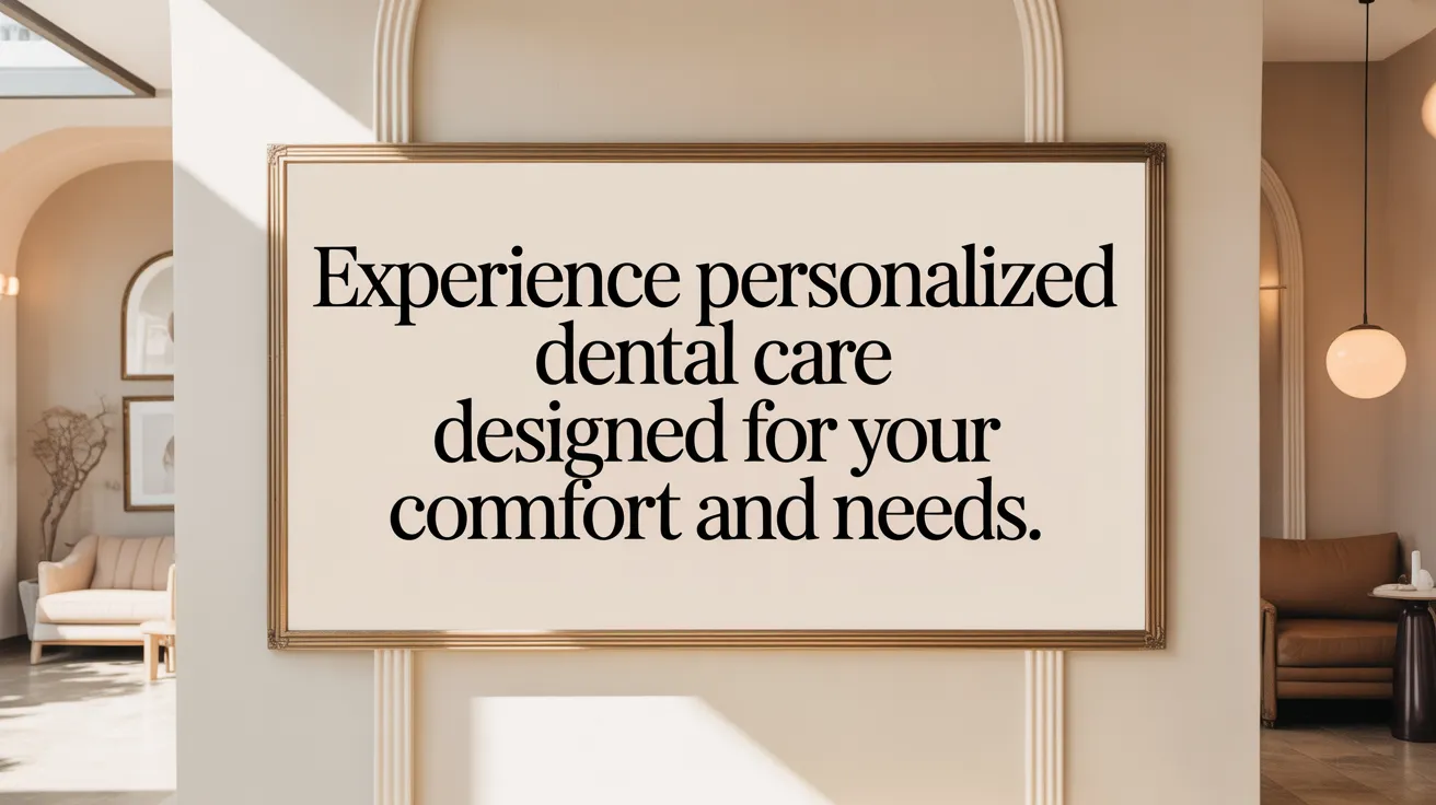 Experience personalized dental care designed for your comfort and needs.