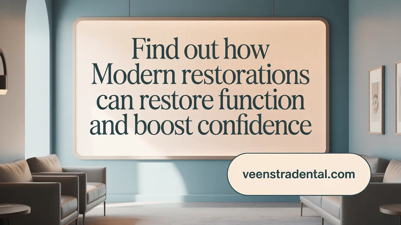 Find out how modern restorations can restore function and boost confidence