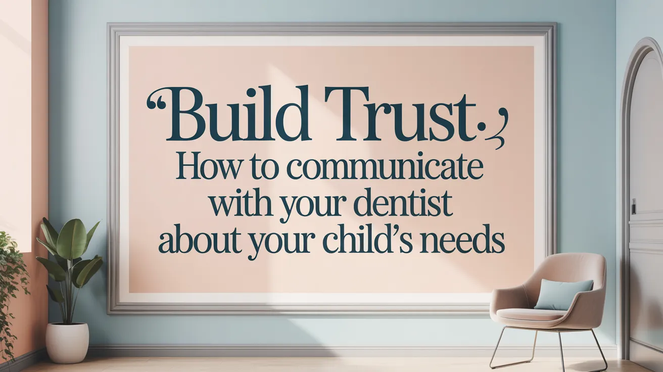 Build Trust: How to Communicate with Your Dentist About Your Child’s Needs