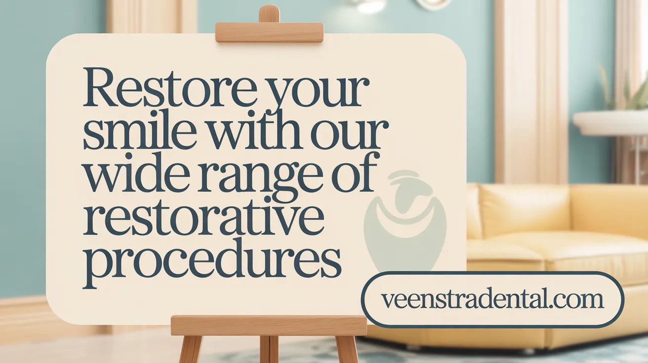 Restore your smile with our wide range of restorative procedures