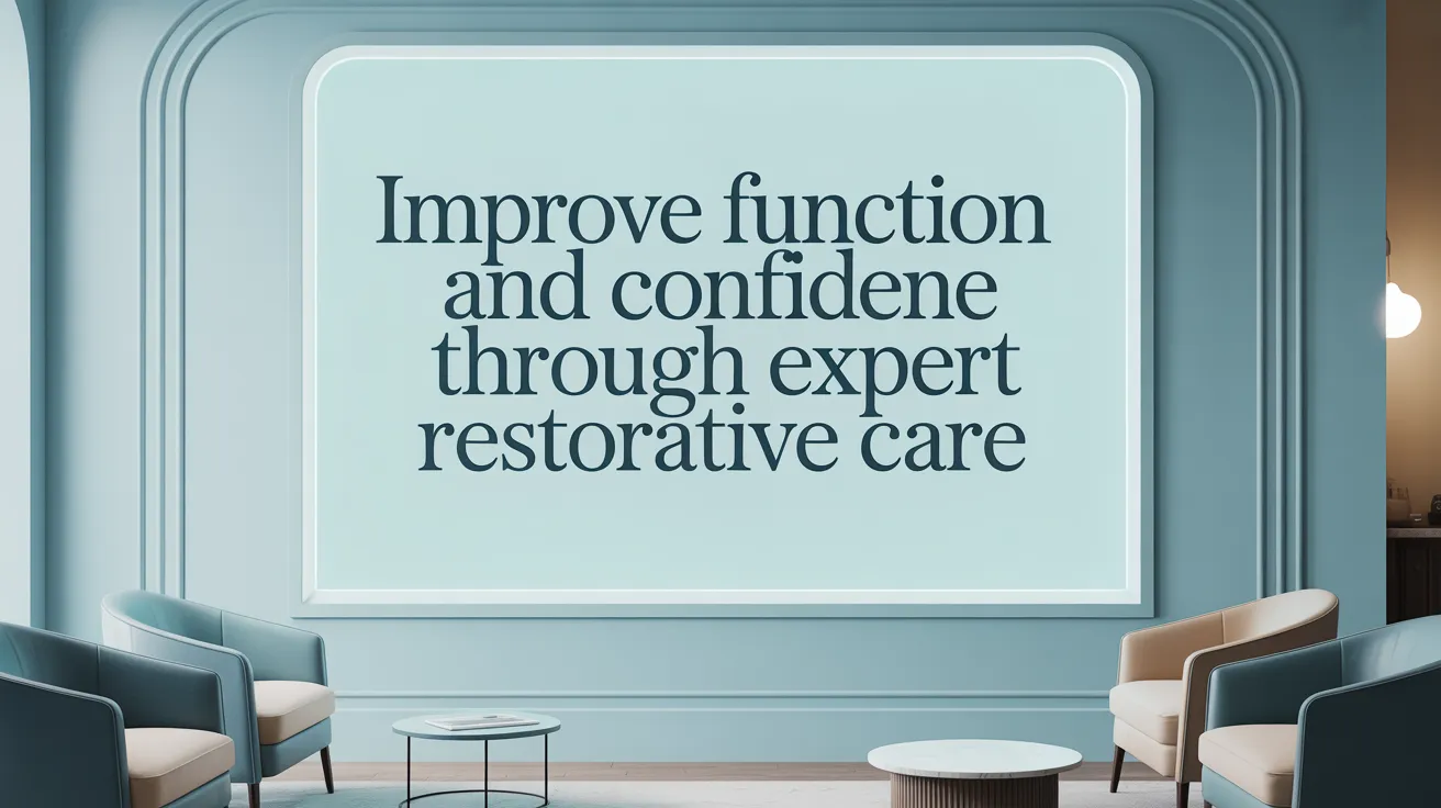 Improve Function and Confidence Through Expert Restorative Care