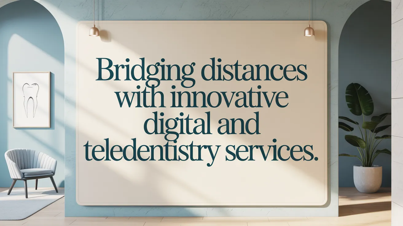 Bridging distances with innovative digital and teledentistry services.