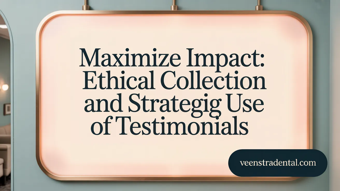 Maximize Impact: Ethical Collection and Strategic Use of Testimonials
