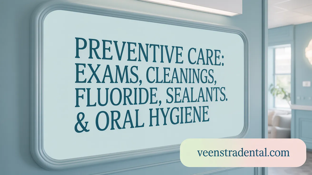 Preventive Care: Exams, Cleanings, Fluoride, Sealants & Oral Hygiene