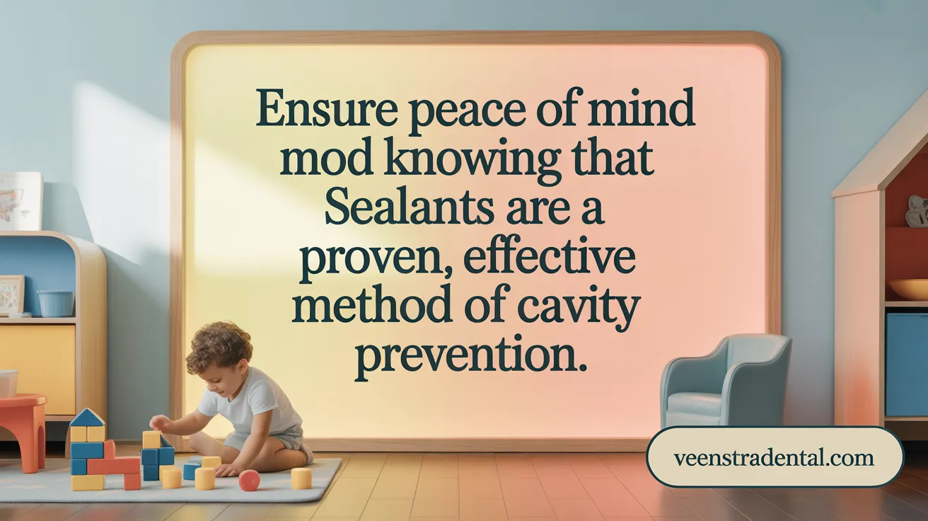 Ensure peace of mind knowing that sealants are a proven, safe method of cavity prevention.