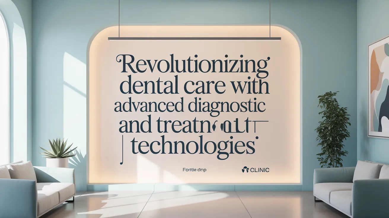 Revolutionizing Dental Care with Advanced Diagnostic and Treatment Technologies