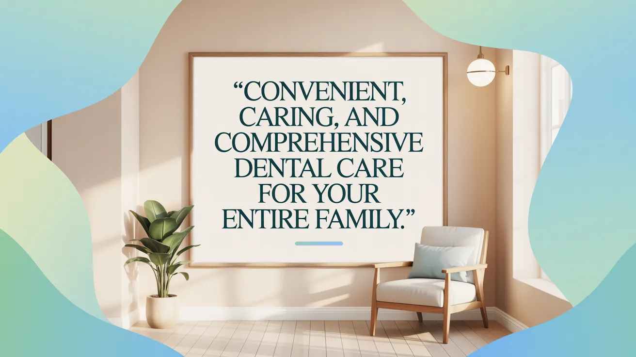 Convenient, caring, and comprehensive dental care for your entire family.