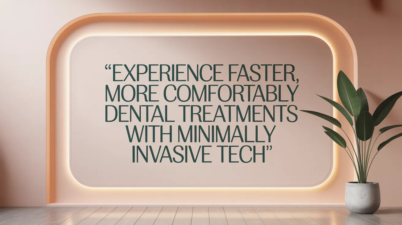 Experience Faster, More Comfortable Dental Treatments with Minimally Invasive Tech