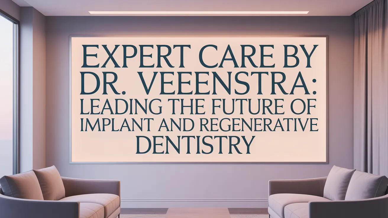 Expert Care by Dr. Veenstra: Leading the Future of Implant and Regenerative Dentistry