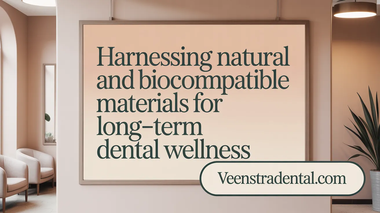 Harnessing Natural and Biocompatible Materials for Long-Term Dental Wellness