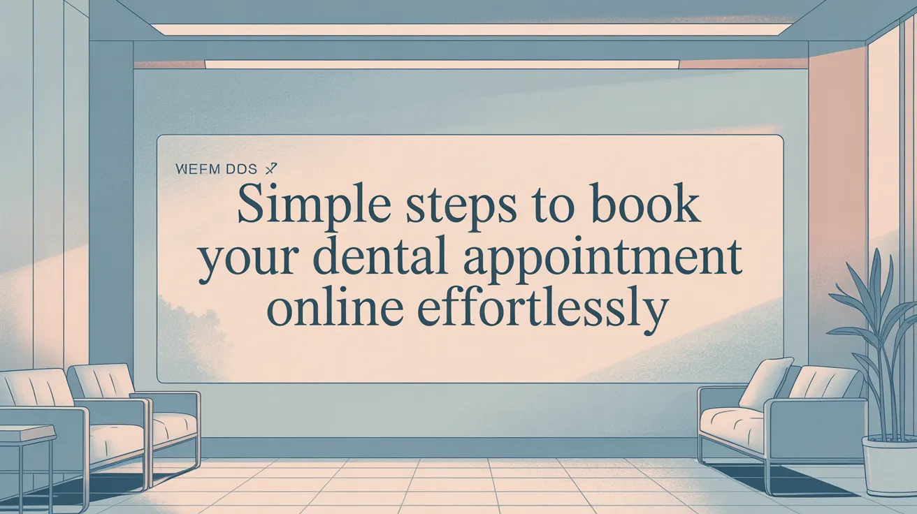 Simple Steps to Book Your Dental Appointment Online Effortlessly