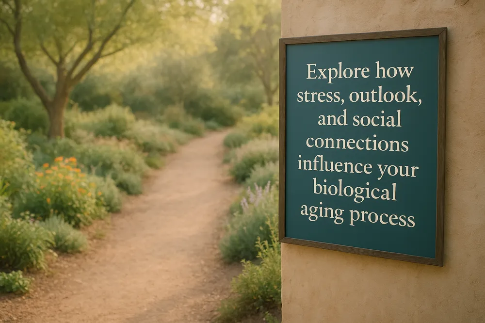Explore how stress, outlook, and social connections influence your biological aging process.