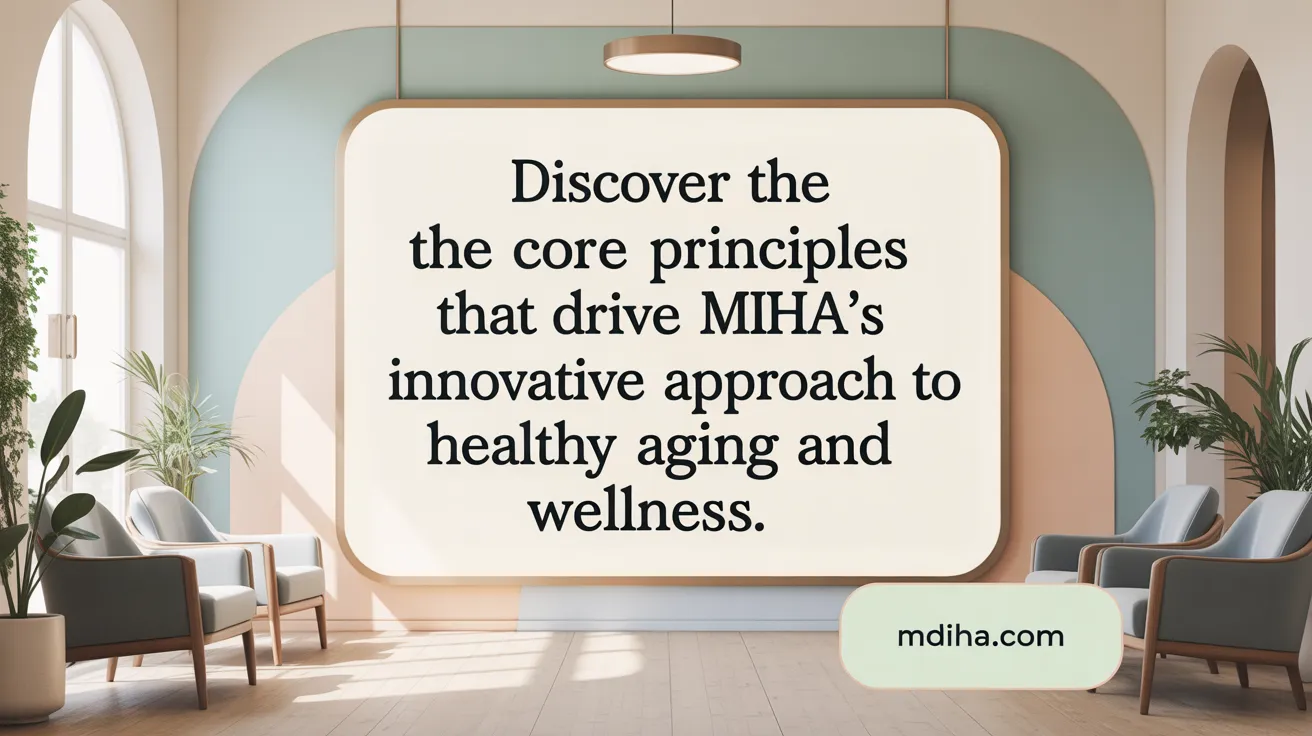 Discover the core principles that drive MIHA's innovative approach to healthy aging.