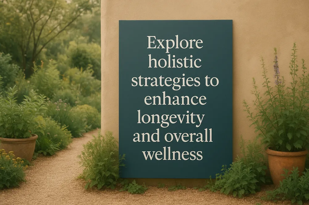 Explore holistic strategies to enhance longevity and overall wellness