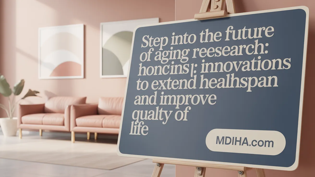 Step Into the Future of Aging Research: Innovations to Extend Healthspan and Improve Quality of Life