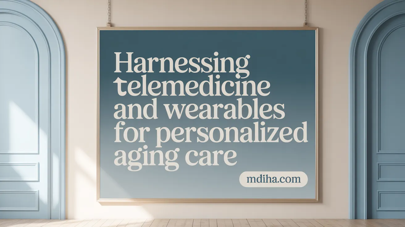 Harnessing Telemedicine and Wearables for Personalized Aging Care