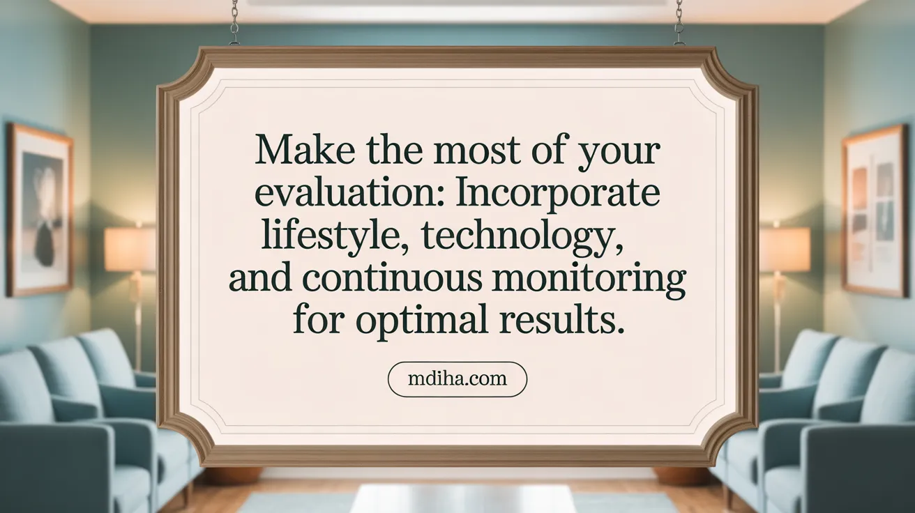 Make the Most of Your Evaluation: Incorporate lifestyle, technology, and continuous monitoring for optimal results.