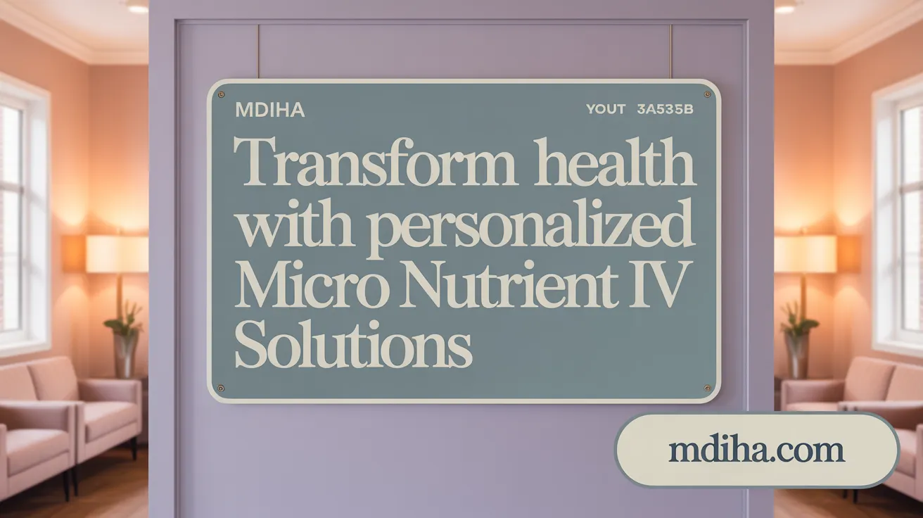 Transform Your Health with Personalized Micro Nutrient IV Solutions