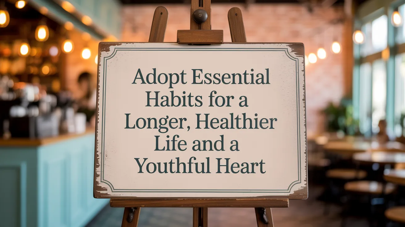 Adopt Essential Habits for a Longer, Healthier Life and a Youthful Heart