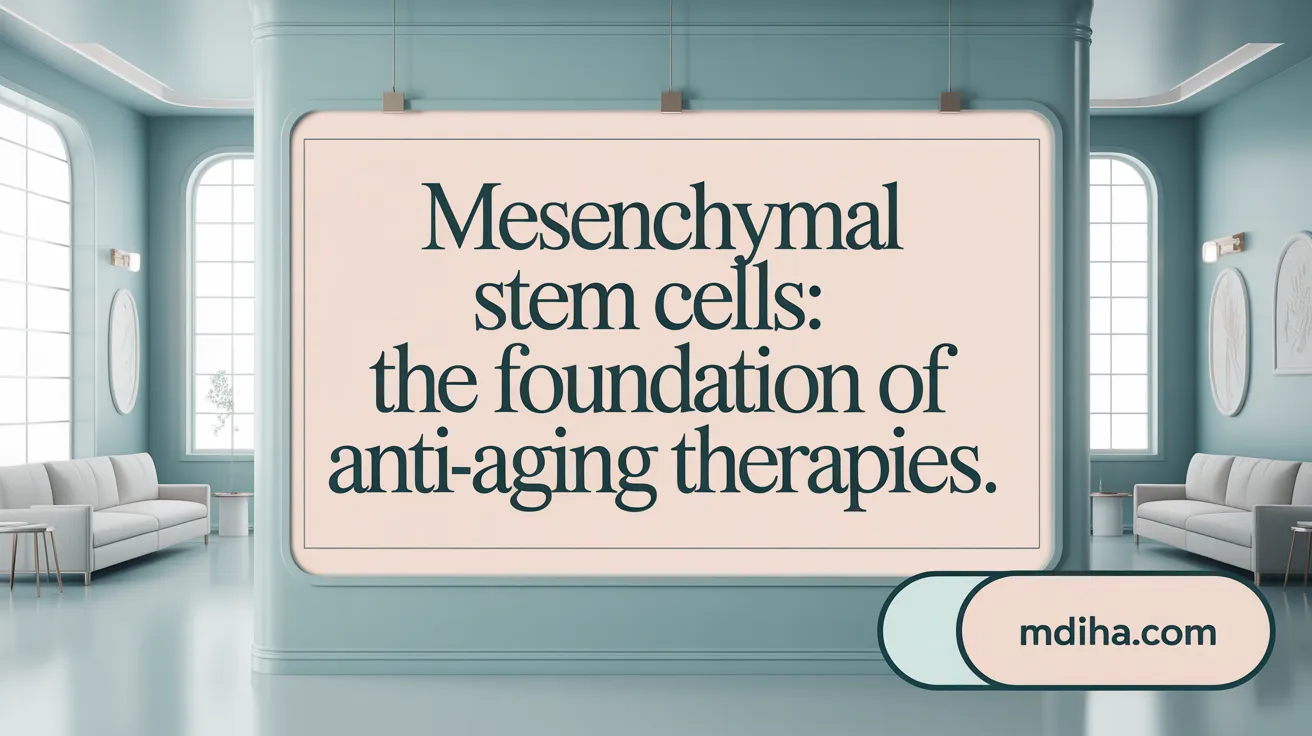 Mesenchymal Stem Cells: The Foundation of Anti-Aging Therapies